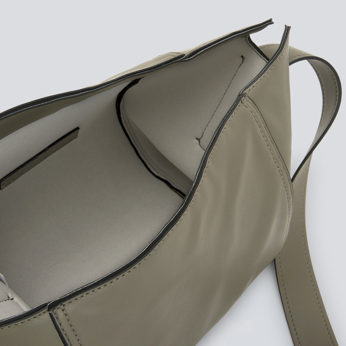 Green/Grey Large Leather-Non-Leather Crossbody