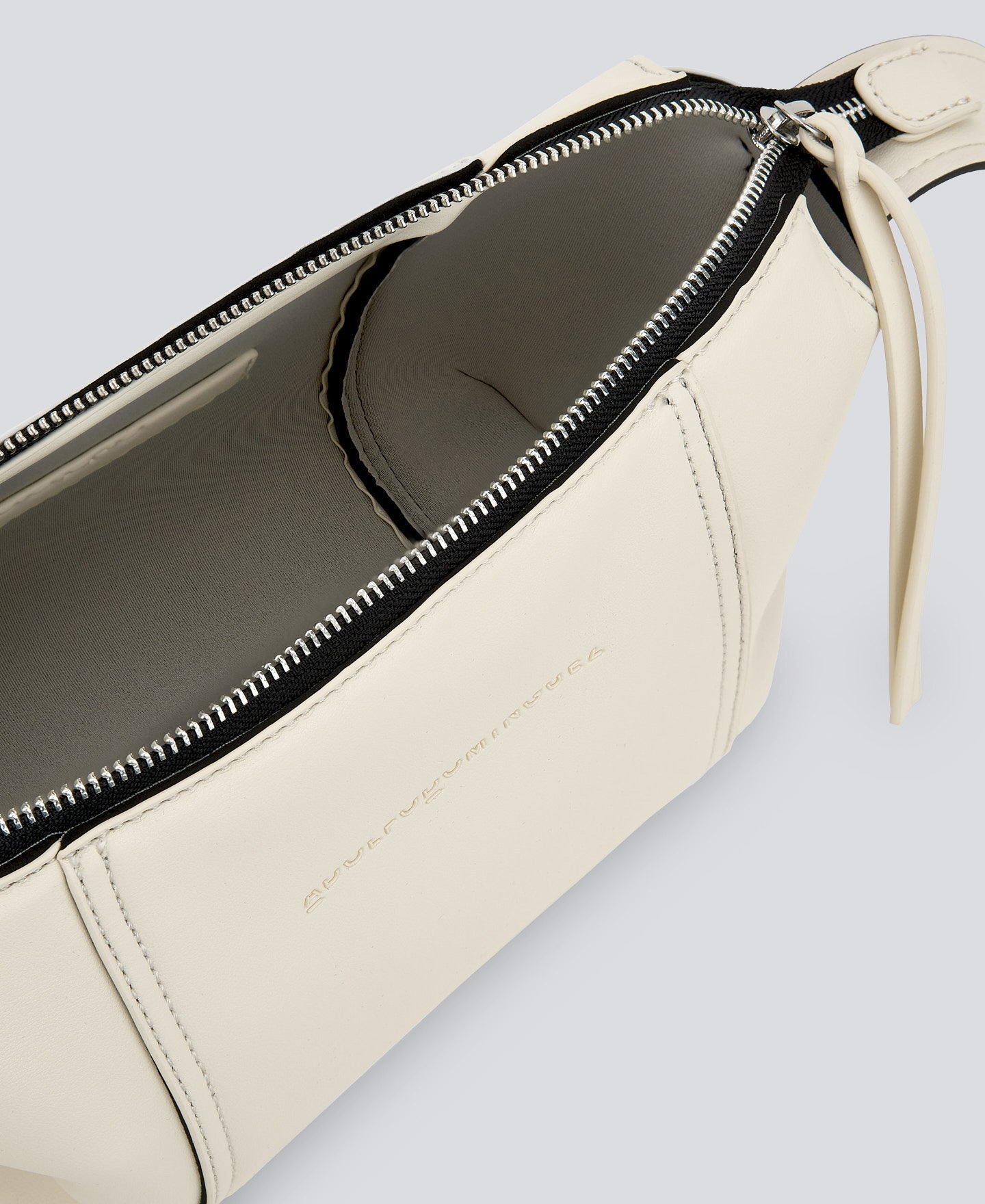 Off White Medium Leather-Non-Leather Crossbody