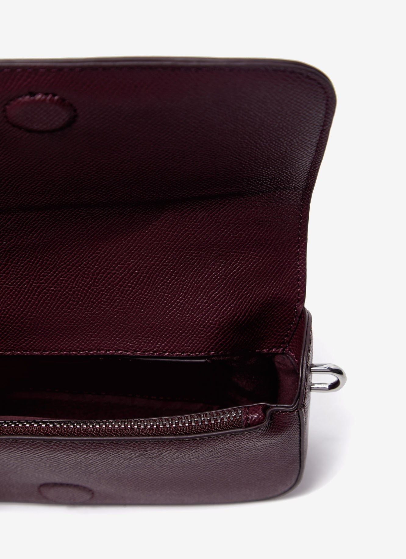 Red Vegan Saffiano Crossbody Bag