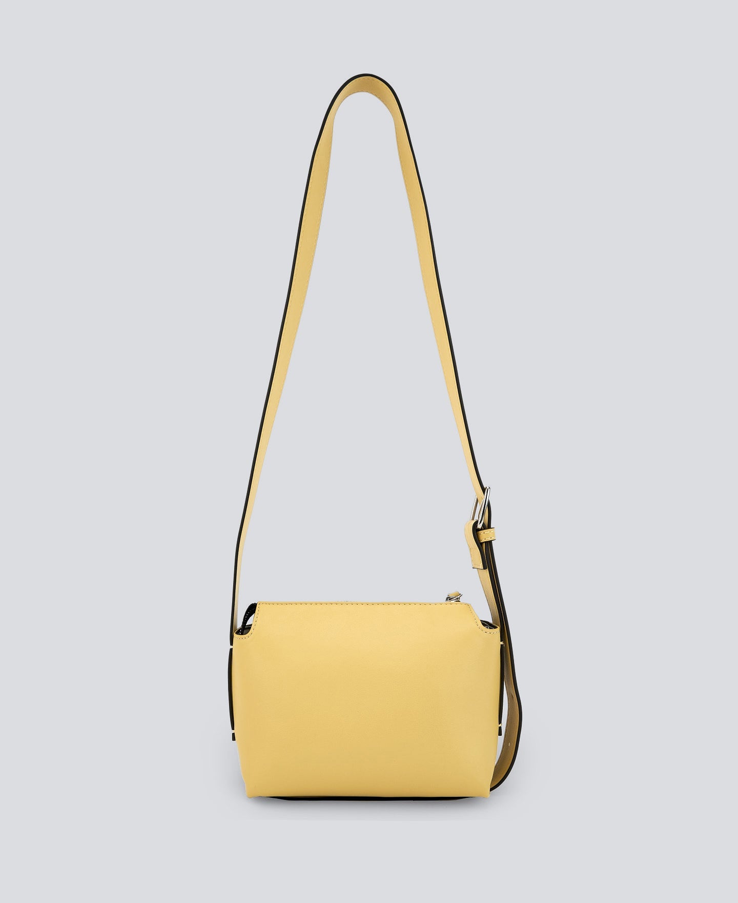 Light Yellow Small Leather-Non-Leather Crossbody