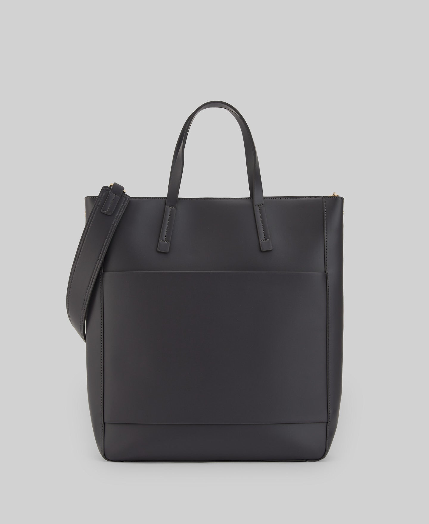 Large recycled polyester shopper woman in grey/black