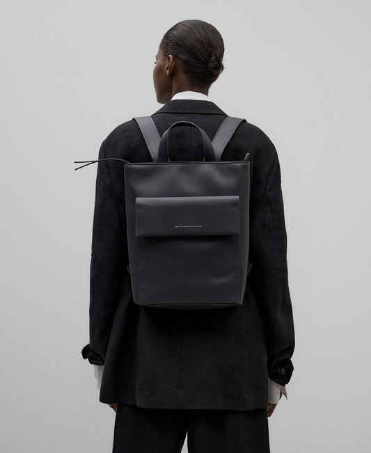 Large recycled polyester shopper woman in grey/black