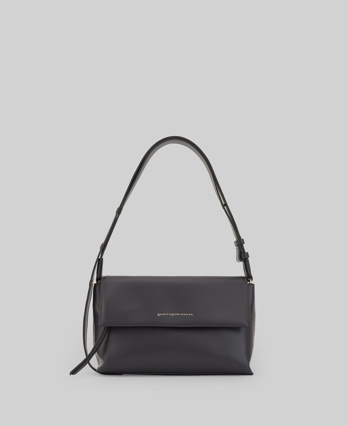 Recycled polyester shoulder bag woman in grey/black