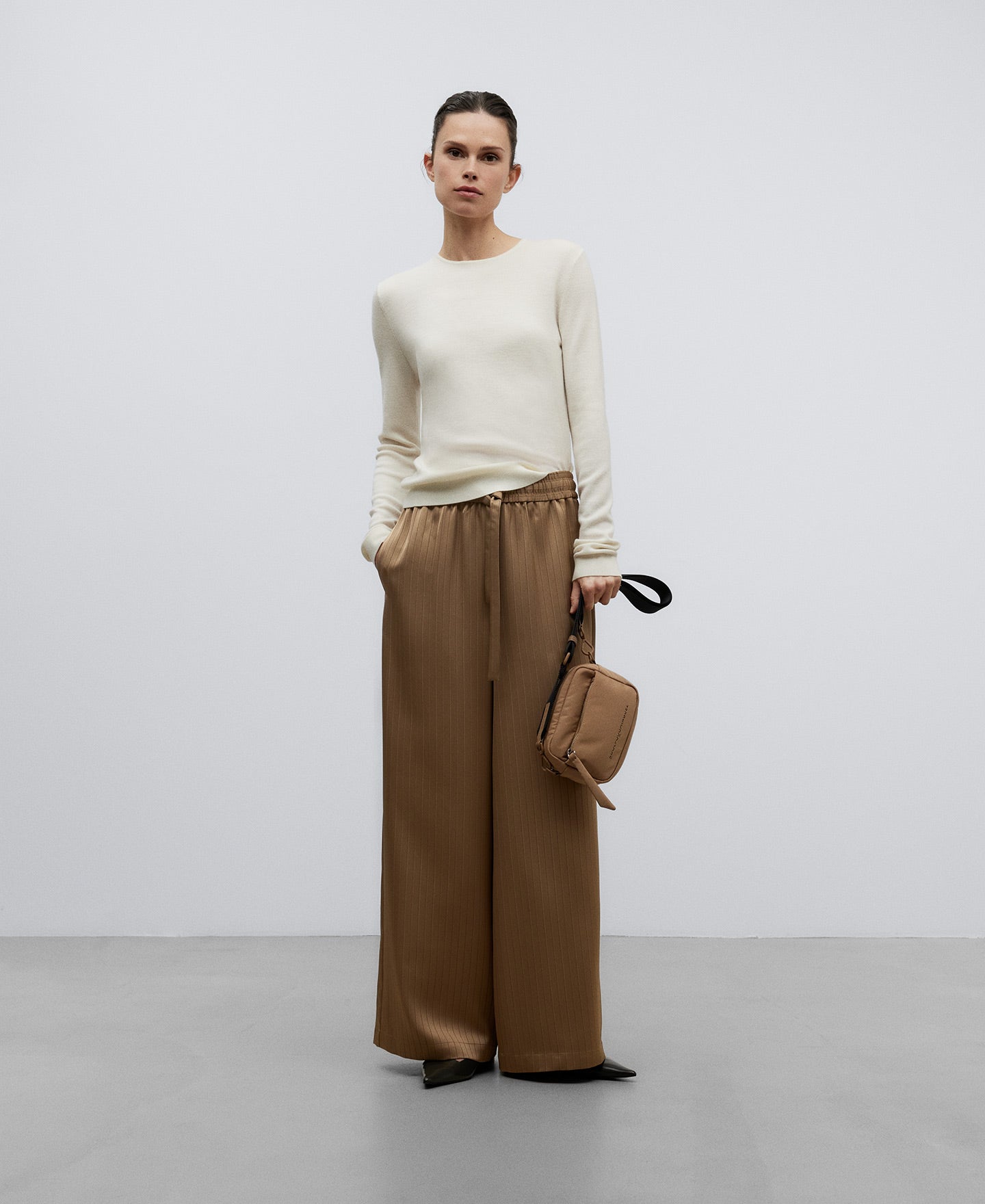 Camel Recycled Crossbody