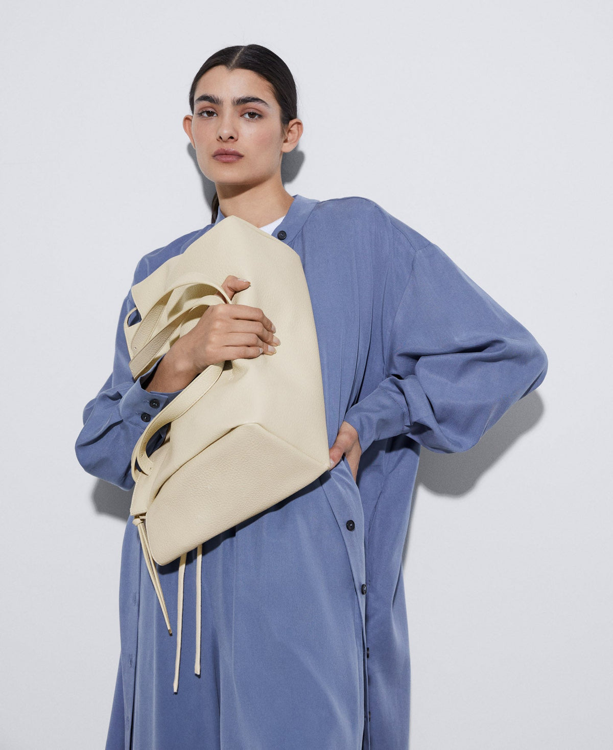 Stone Recycled Material City Bag