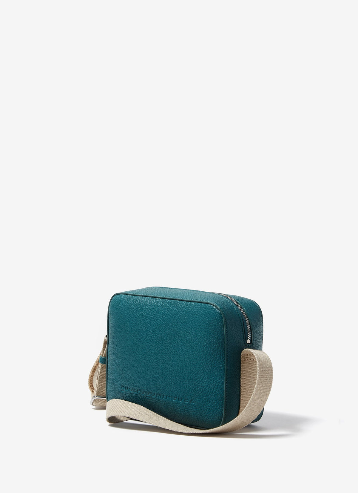 Green Squared Recycled Material Crossbody Bag