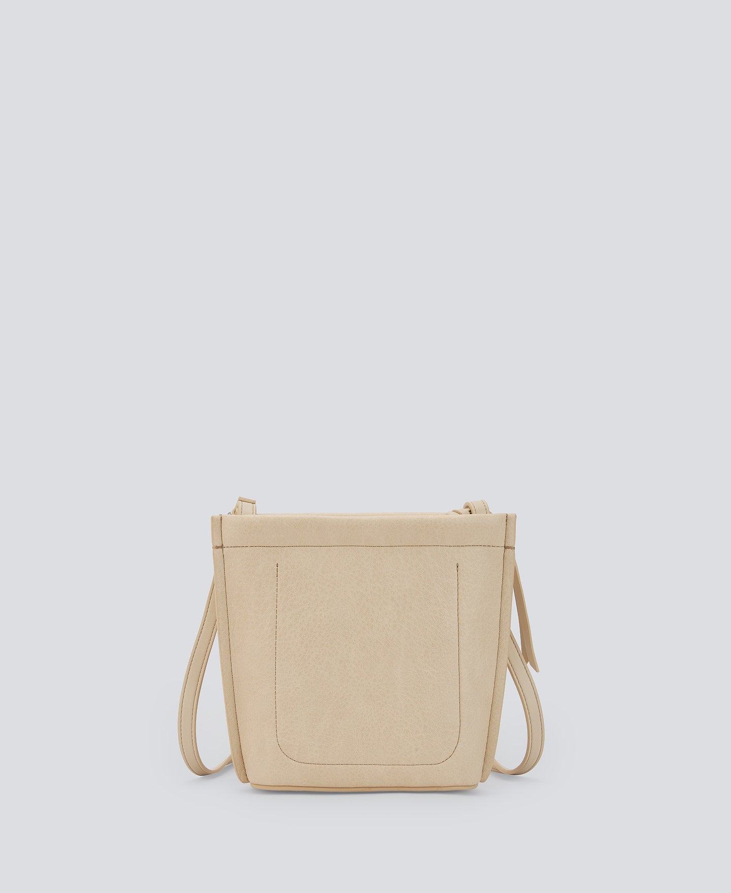 Light Cream Small Recycled Material Crossbody Bag