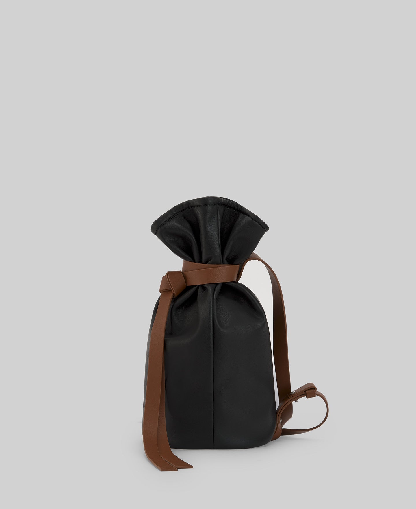 Leather-Non-Leather small bag woman in black