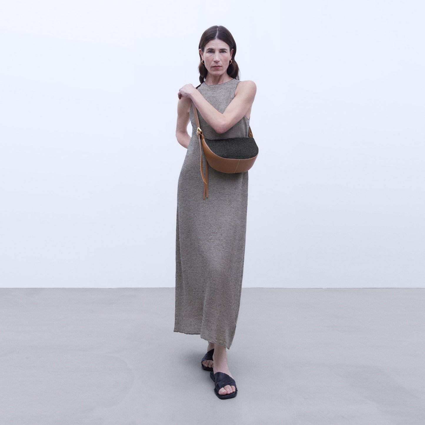 Braided Fabric Small Shoulder Bag