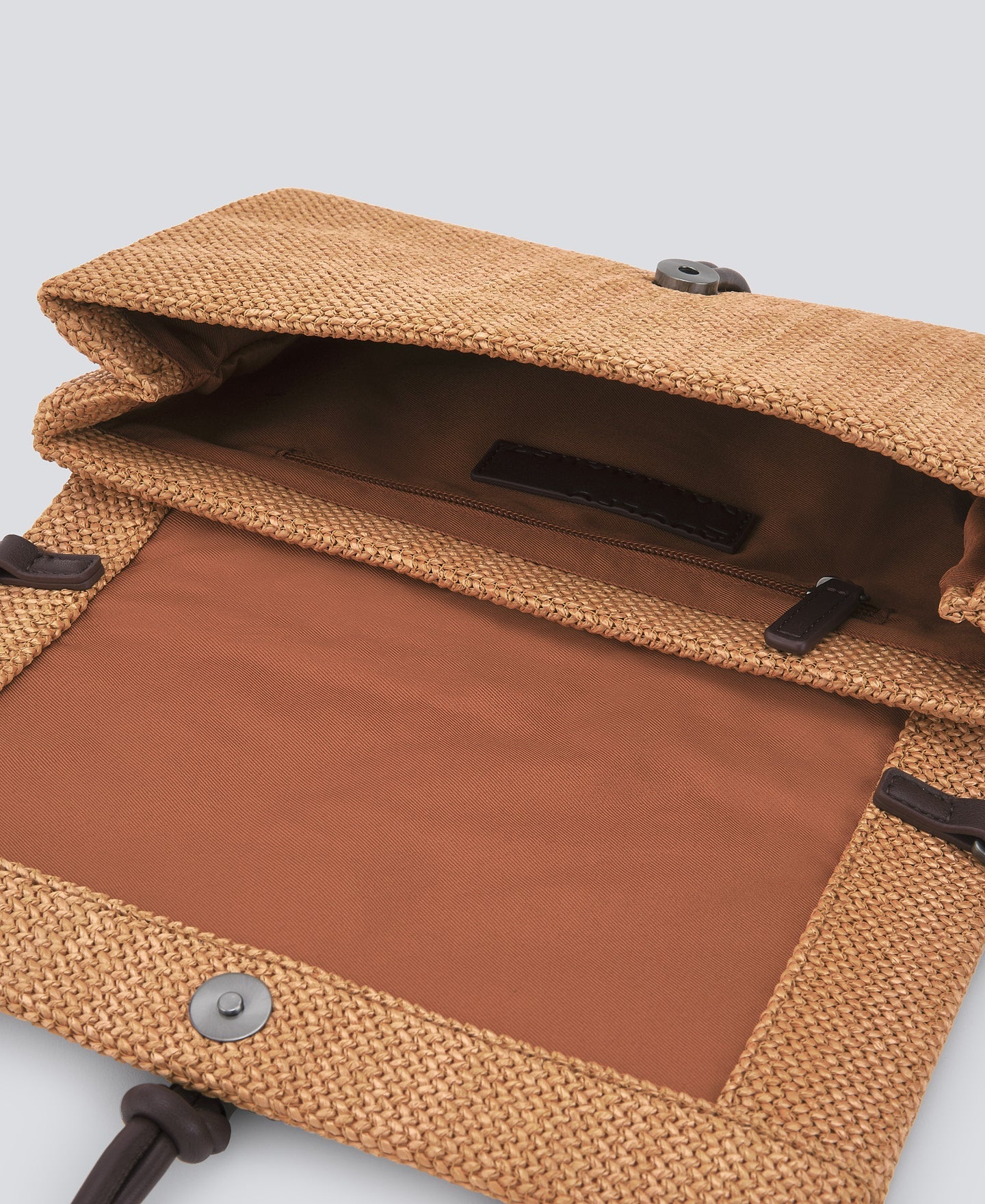 Orange Recycled Braided Bag