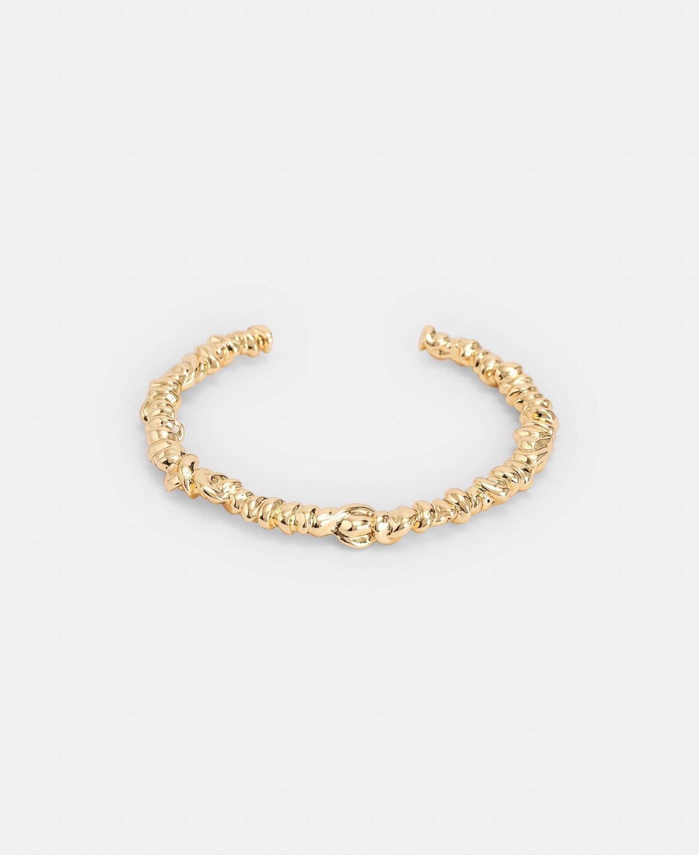 Gold Braided Bracelet In Zinc