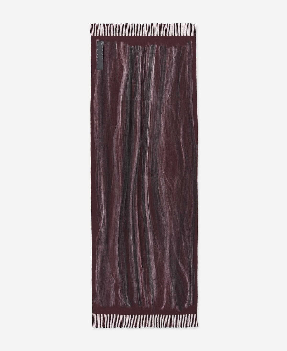 Burgundy Felted Scarf For Women