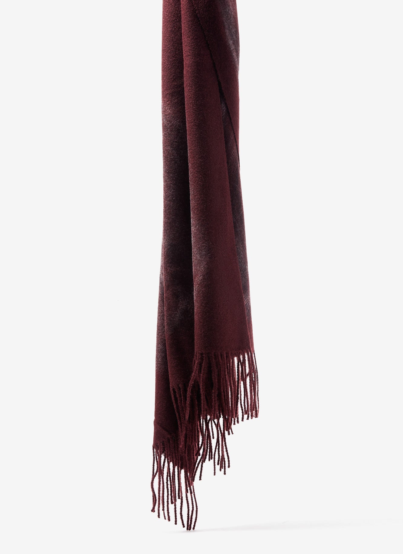 Maroon Scarf With Contrasting Print