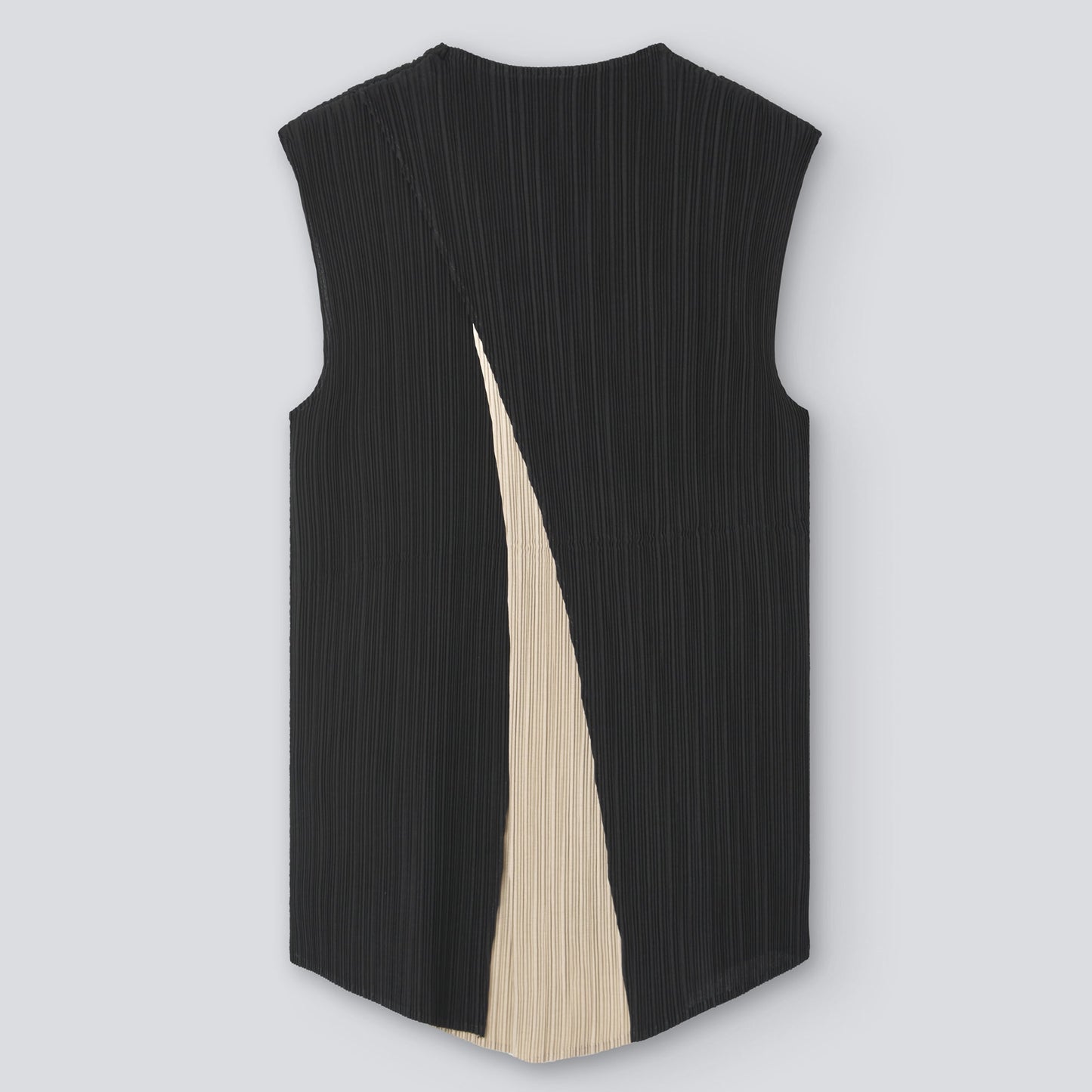 Black Crinkle Vest Top