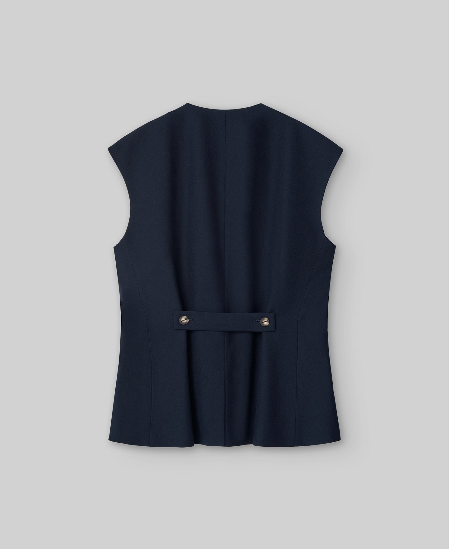 Tailored vest woman in navy blue