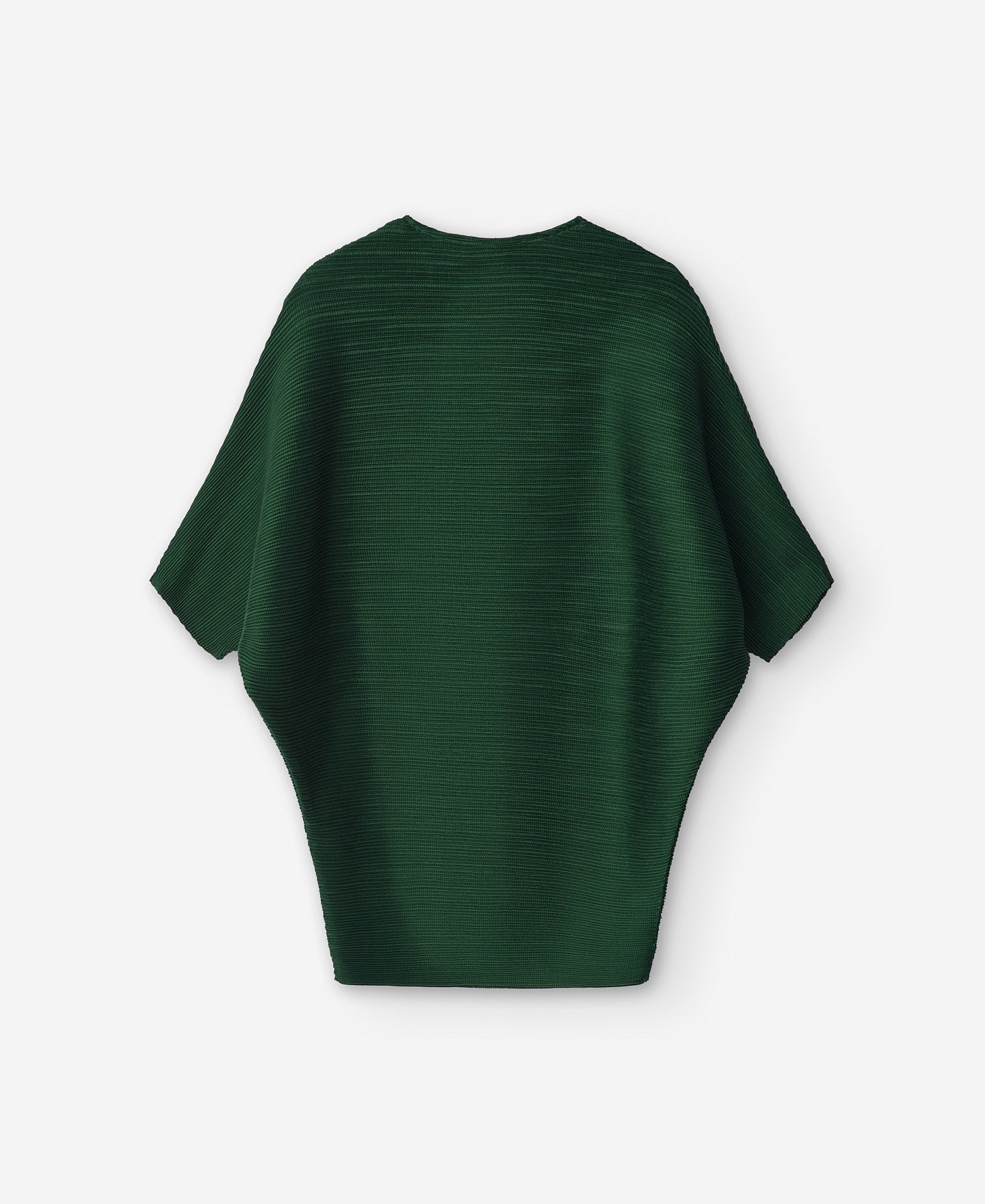 Grass Green V-Neck Crinkle Sweatshirt