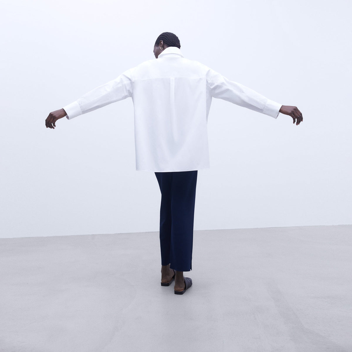 Oversize Cotton Shirt - White