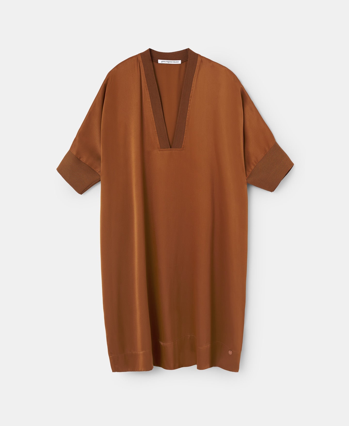 Caramel Viscose Oversize Caramel Shirt