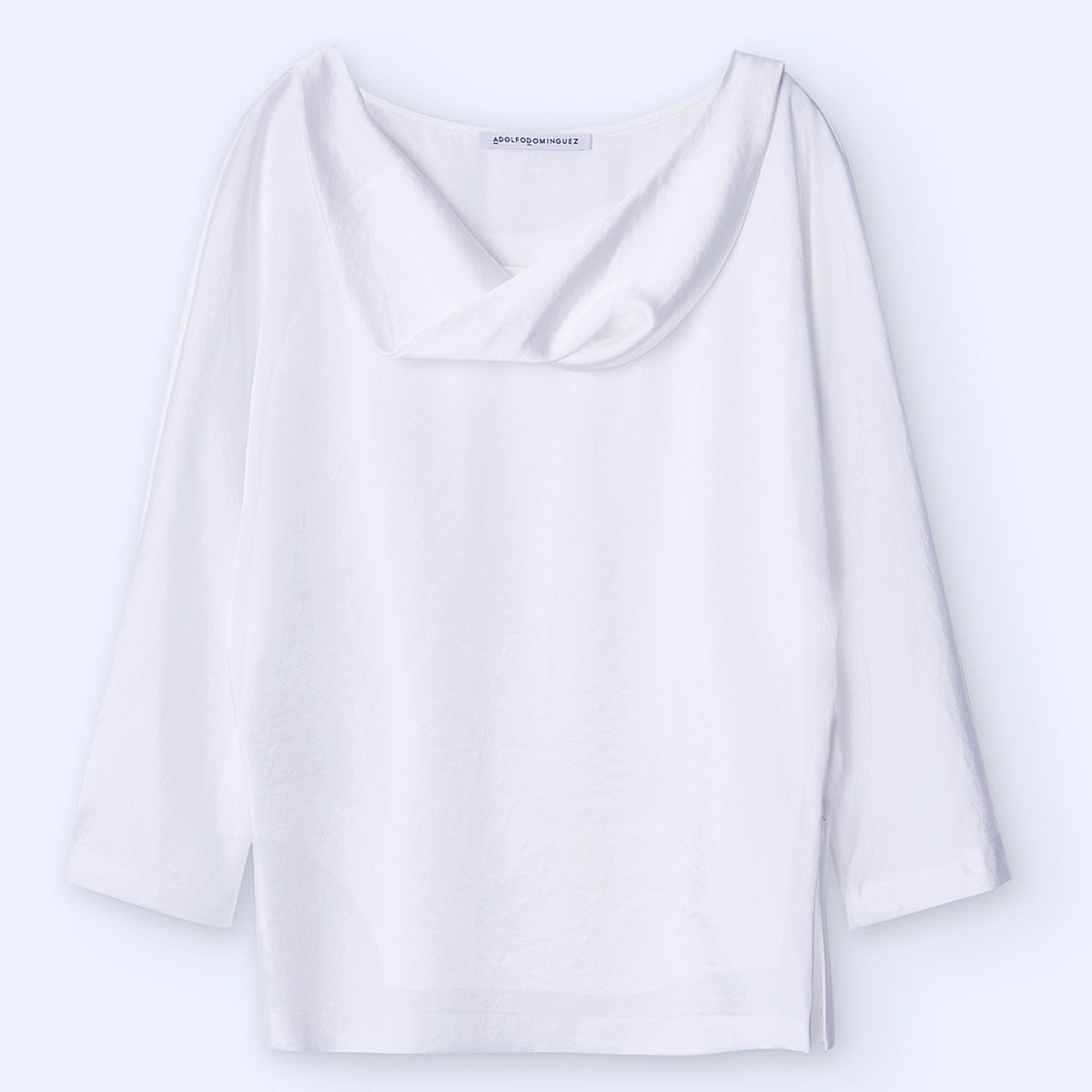 Elegant White Batwing Top