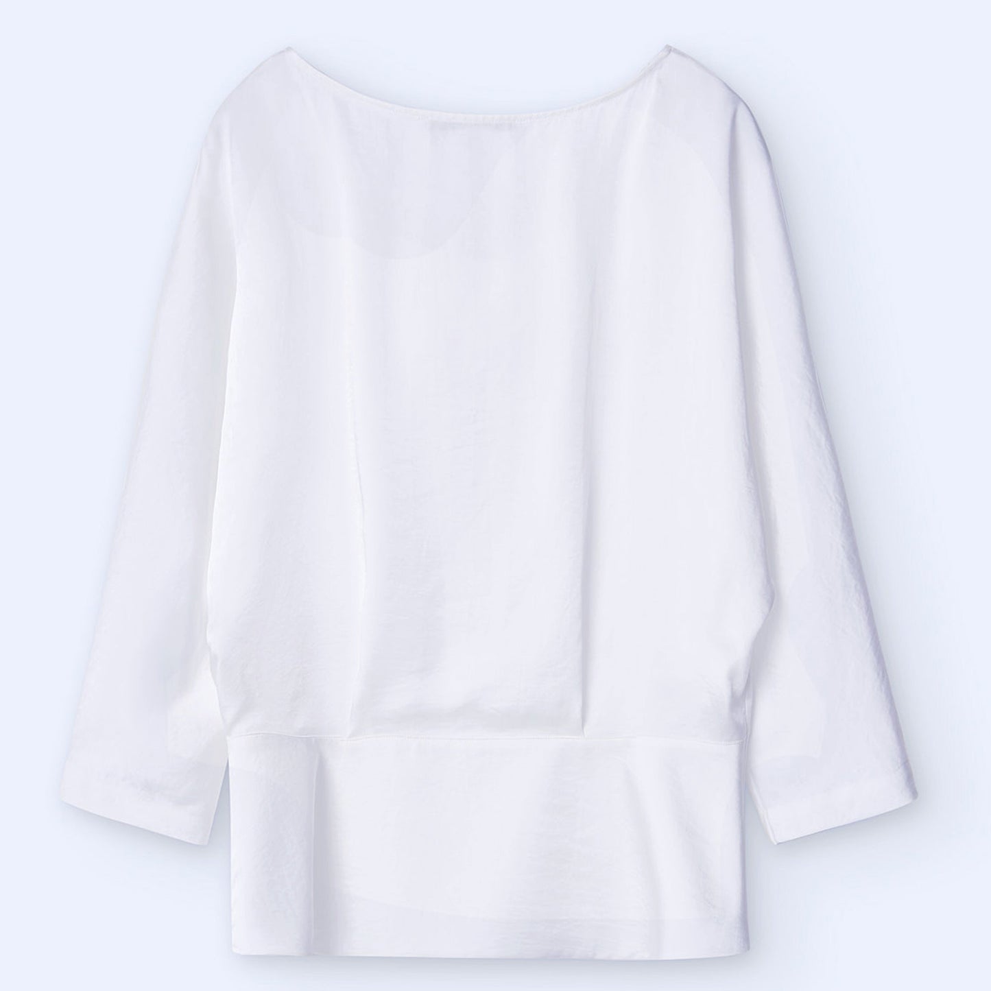 Elegant White Batwing Top