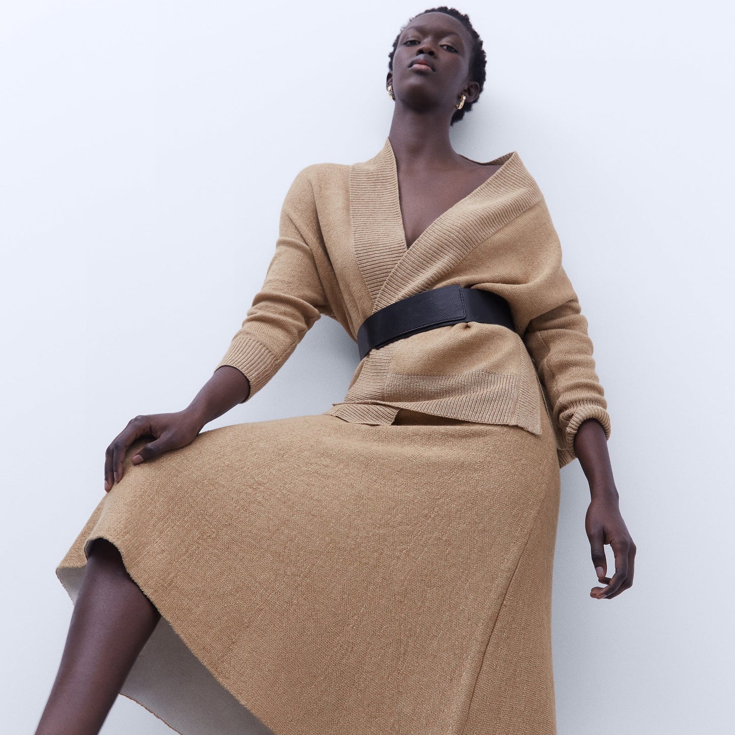 Luxury Black Leather Sash