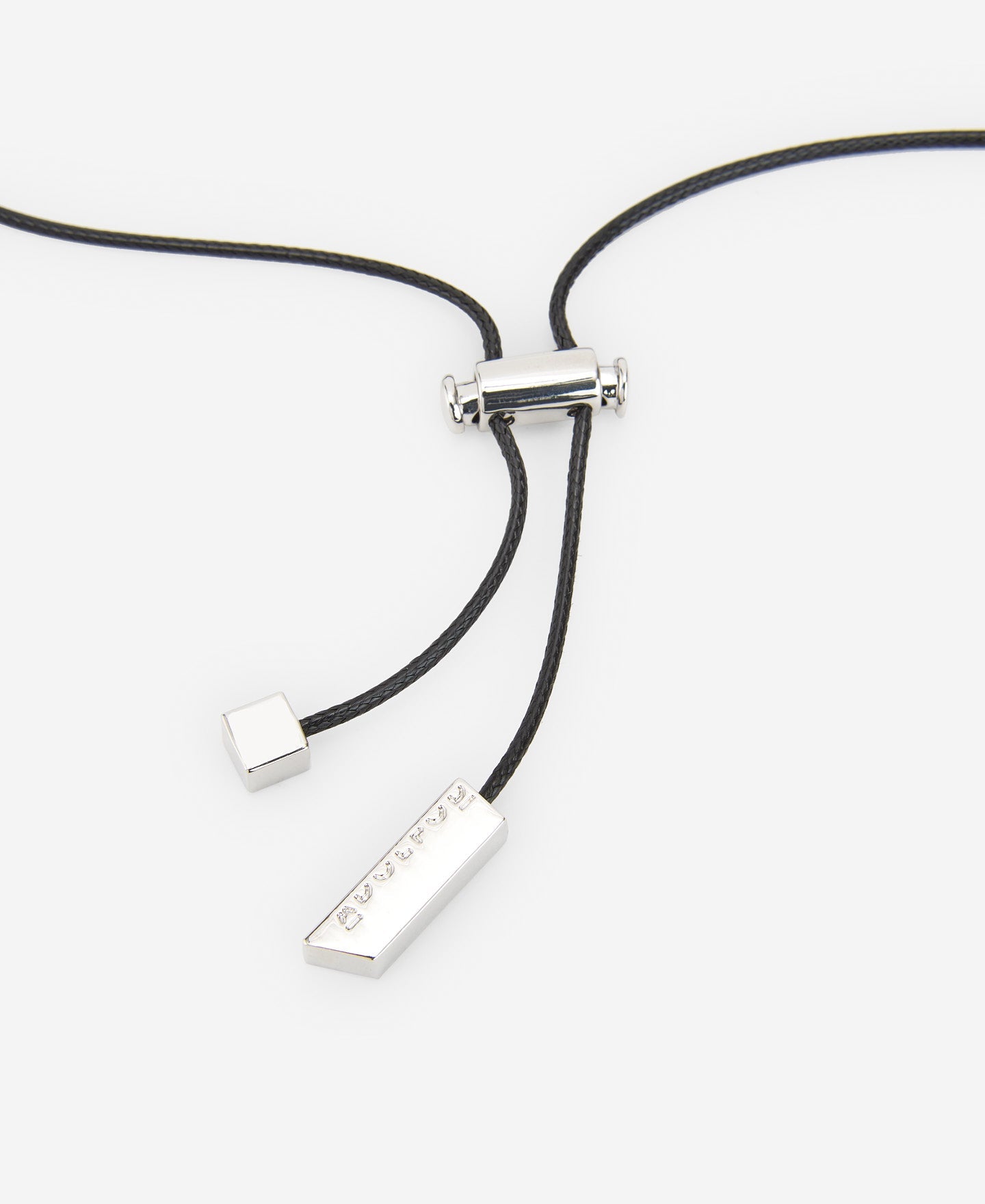 Long Adjustable Necklace With Zinc Mobile Pendant