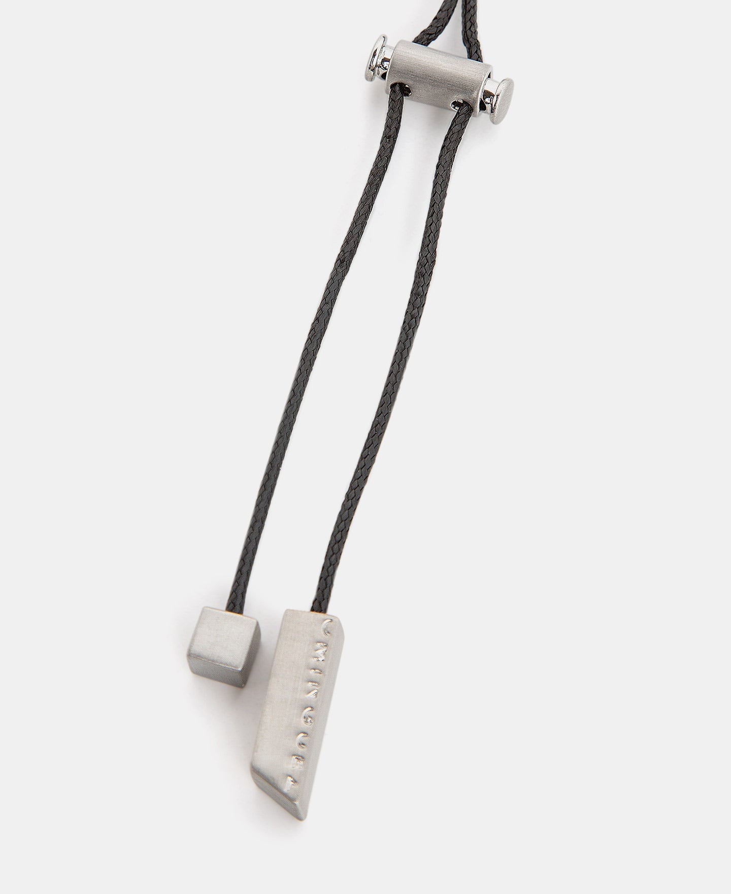 Silver Irregular Braided Motif Pendant