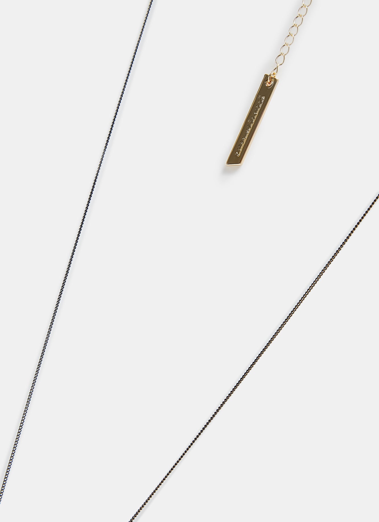 Long Necklace With Spherical Pendants