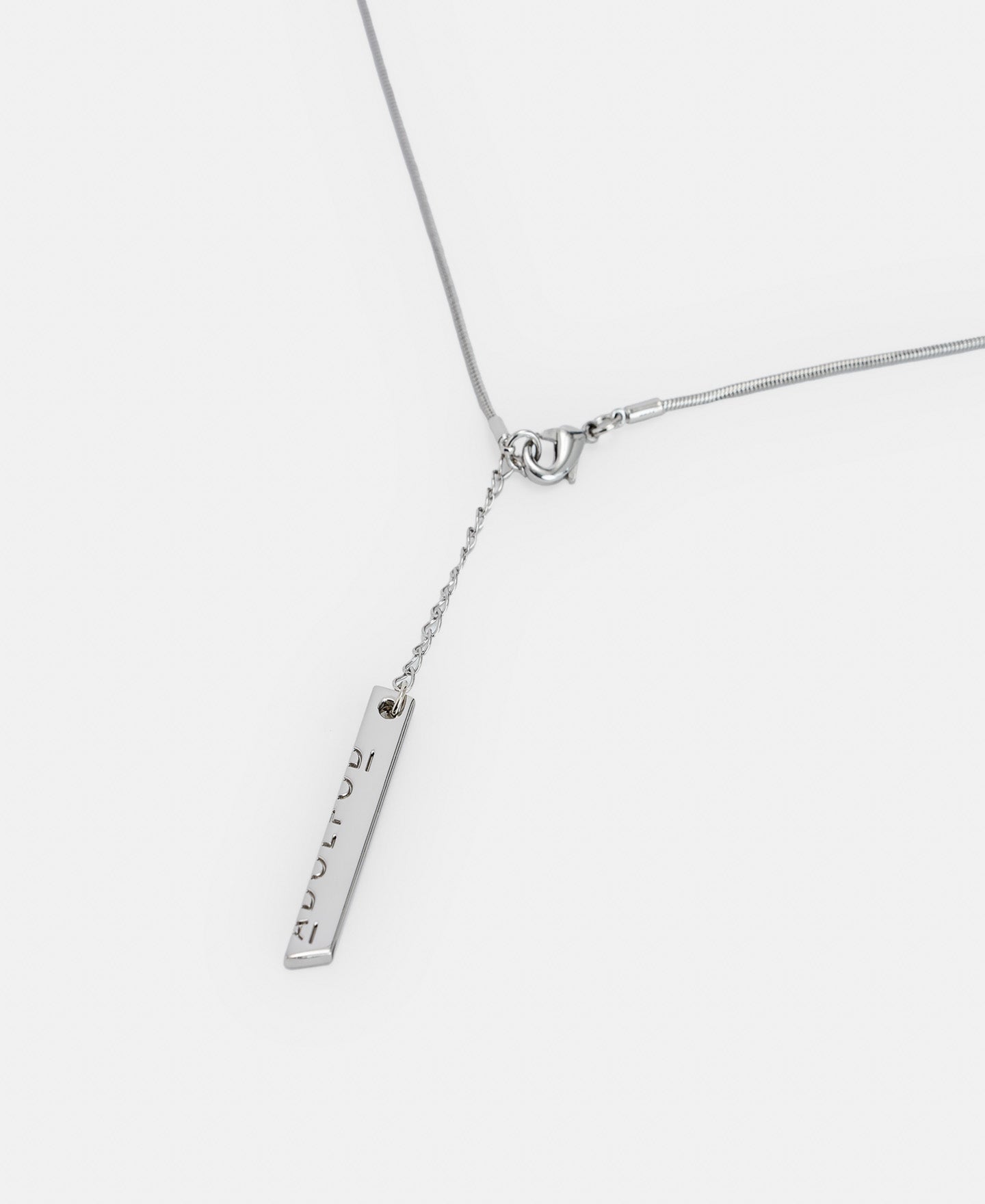 Silver Wood And Metal Pendant