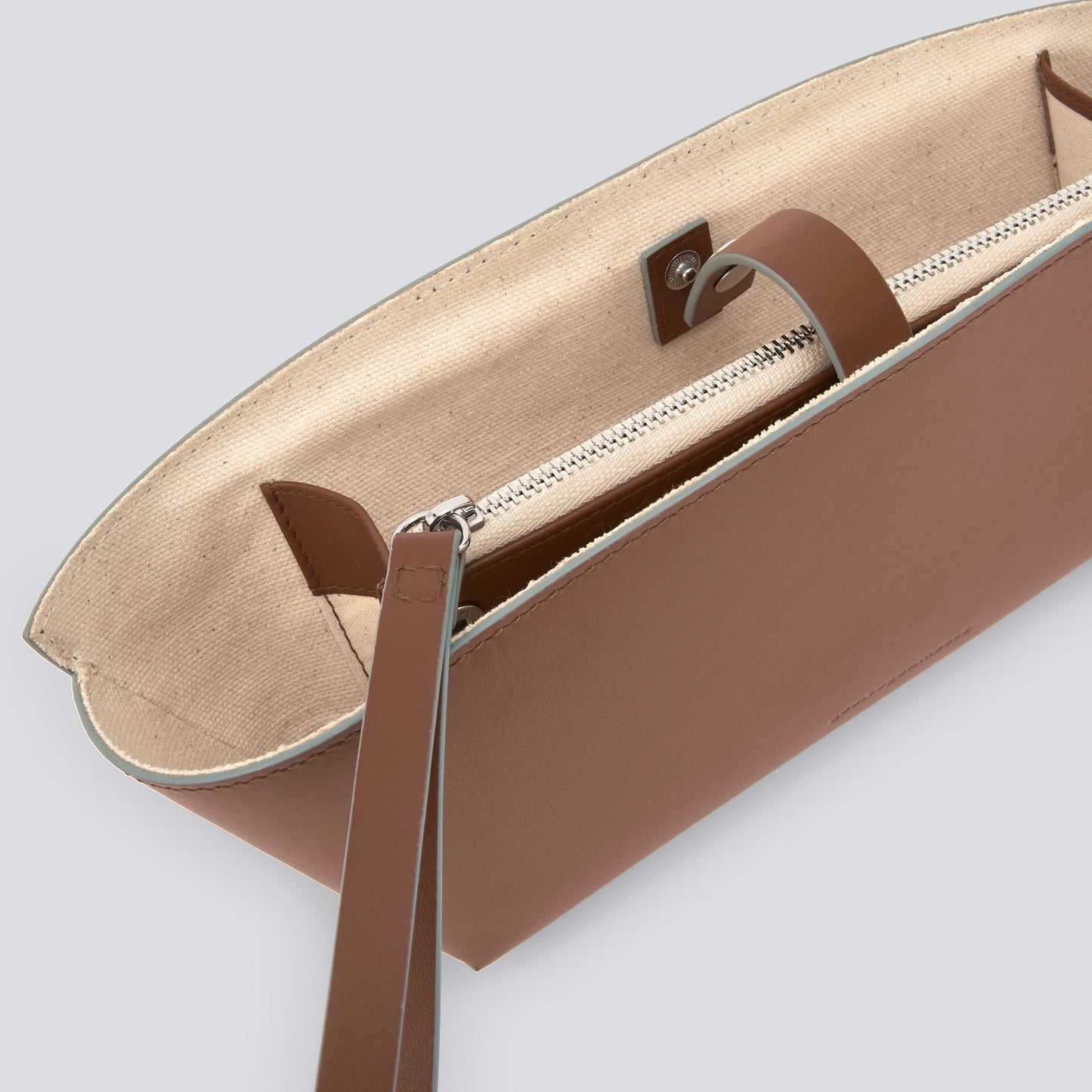 Dark Buff Structured Leather Wallet