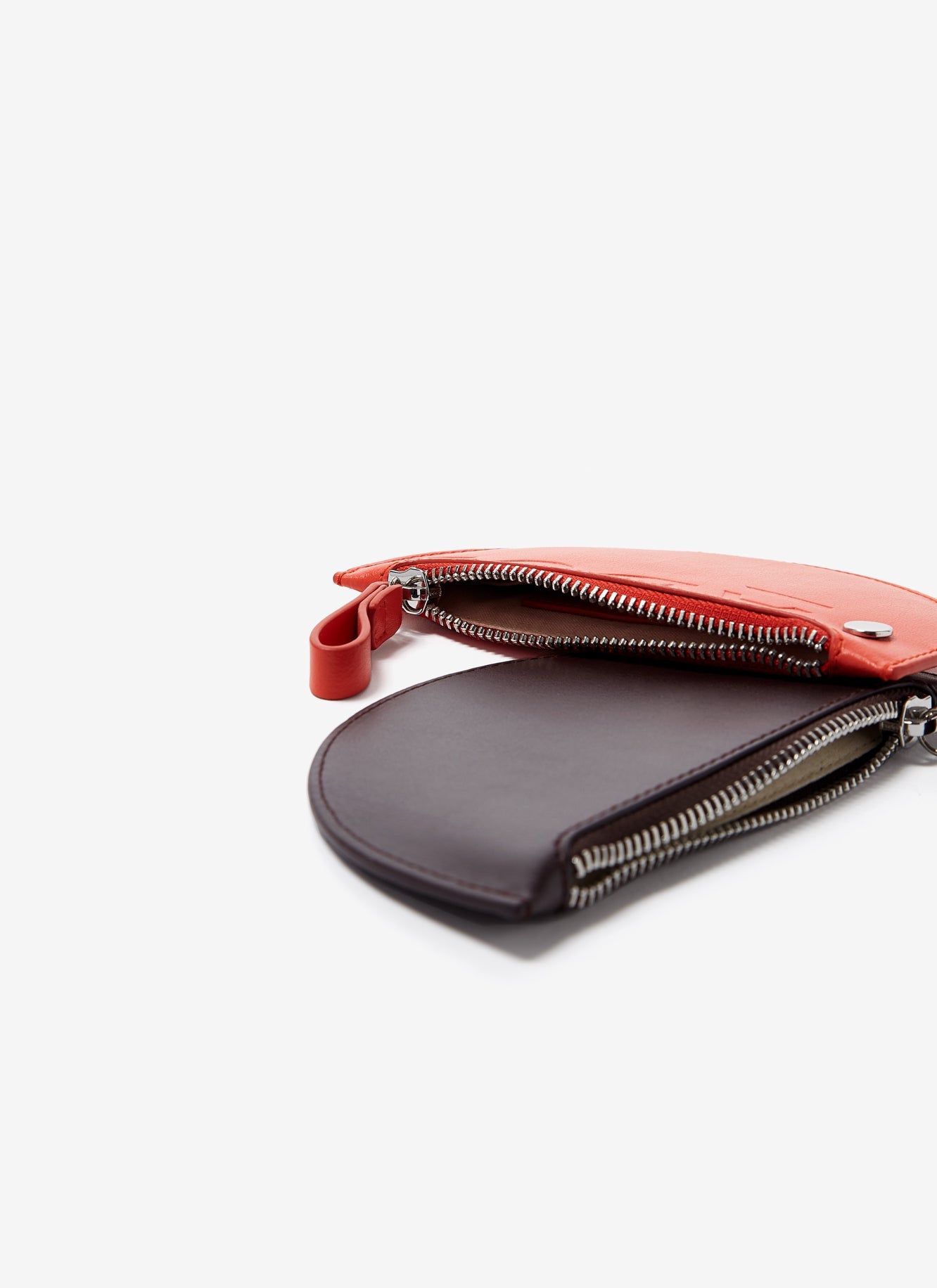 Orange Half-Moon Vachetta Leather Wallet