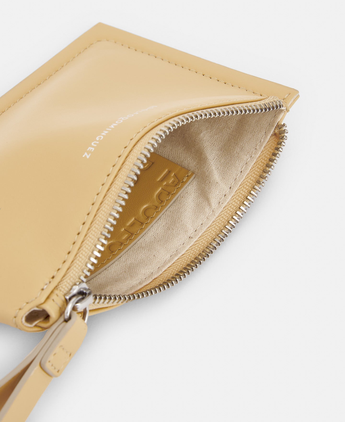 Yellow Vachetta Leather Small Card Holder