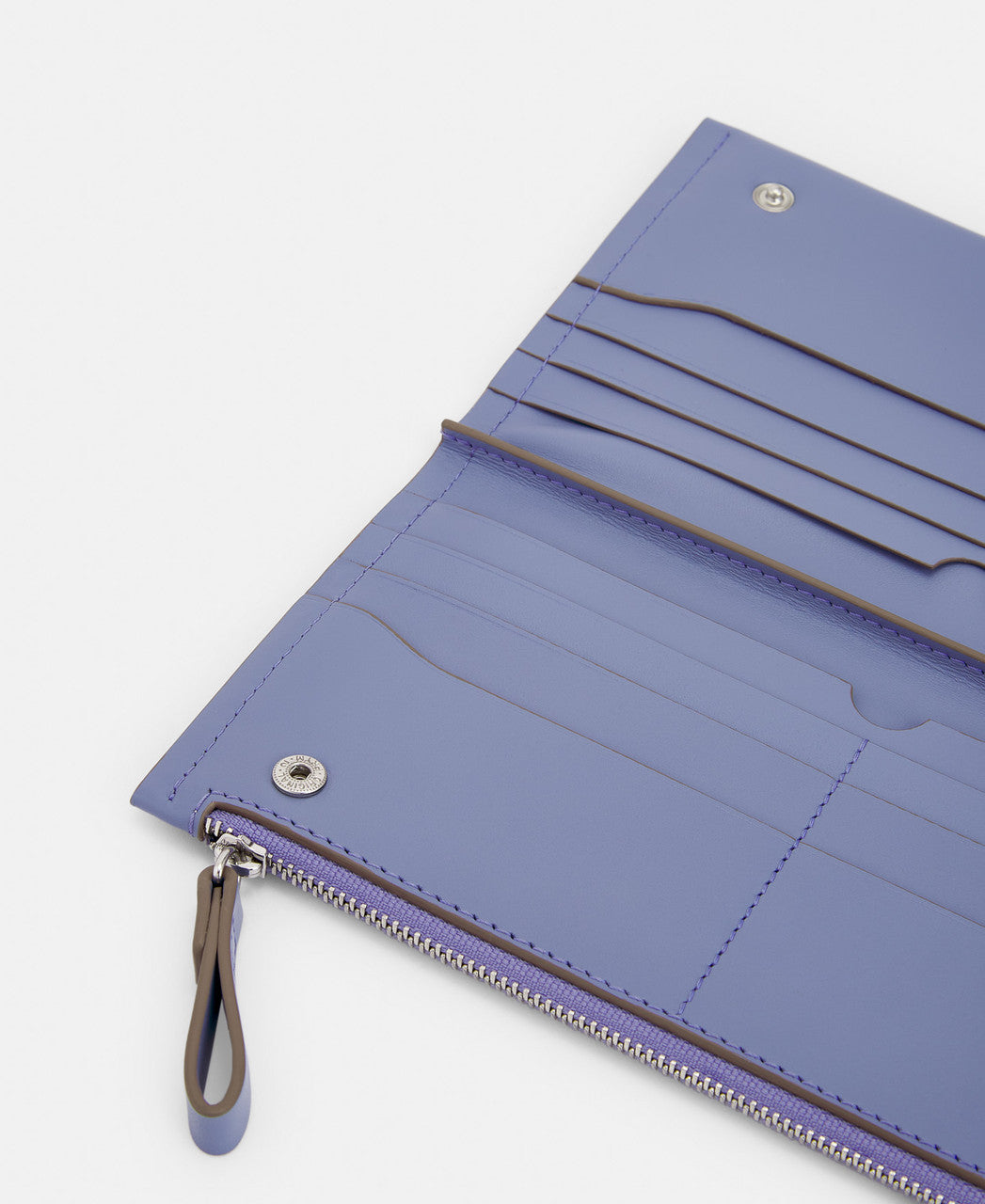 Lilac Vachetta Leather Large Clip Wallet
