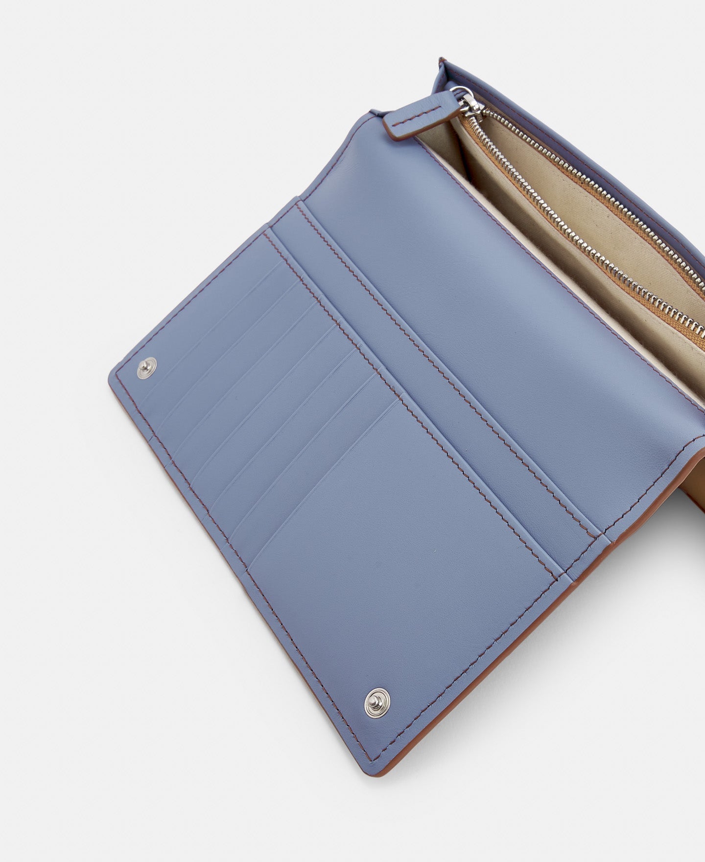 Multicolor Large Wallet In Braided Vachetta