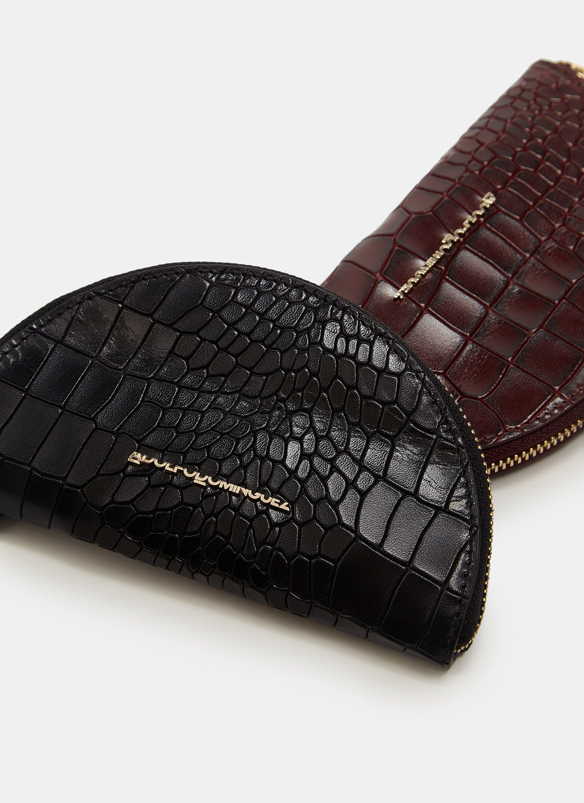 Black Mini Half-Moon Silhouette Coin Purse