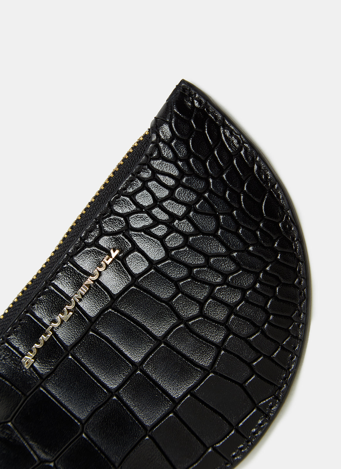 Black Leather Wallet With Jointed Compartments