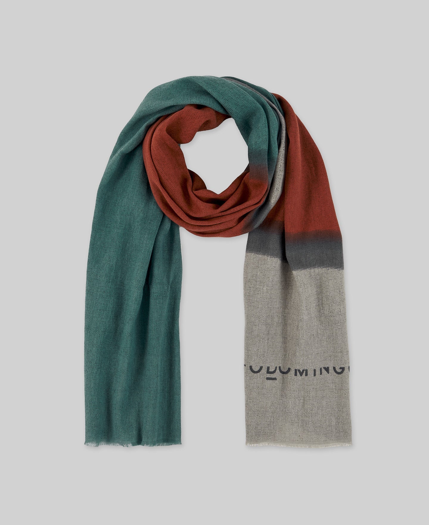 Printed Green Cotton Shawl / Scarf