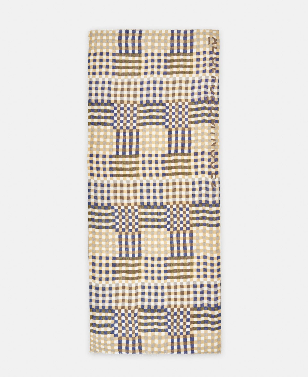Blue European Responsible Linen Shawl