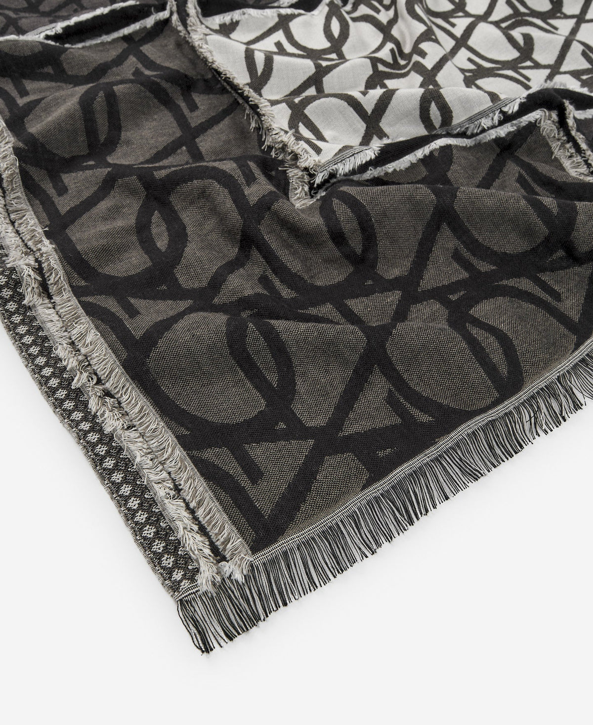 Patchwork Printed Jacquard Shawl