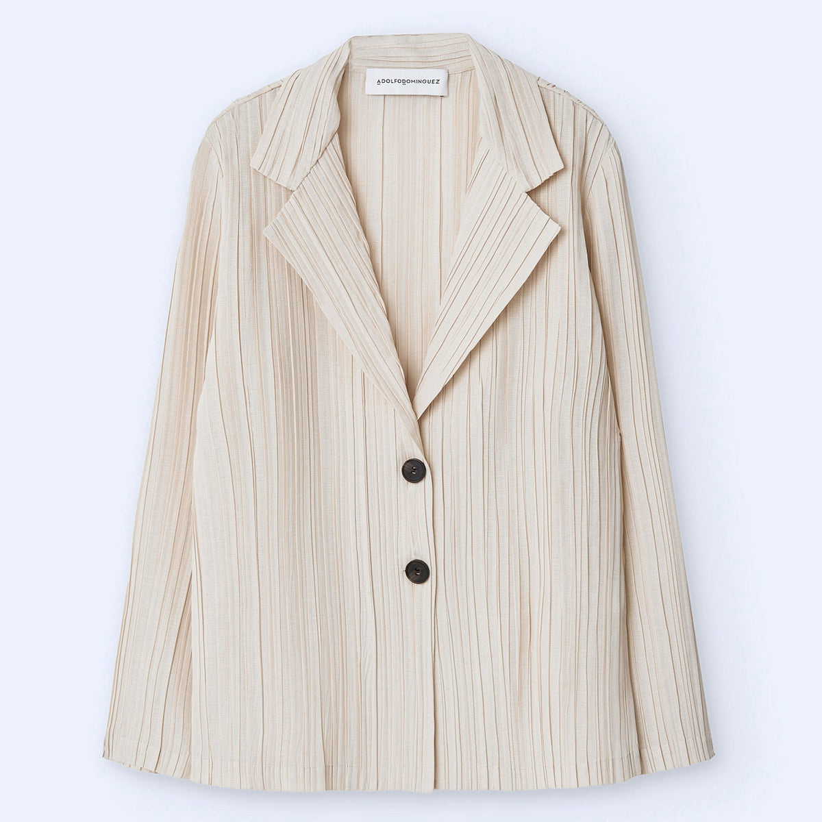 Crinkle Blazer - Sand