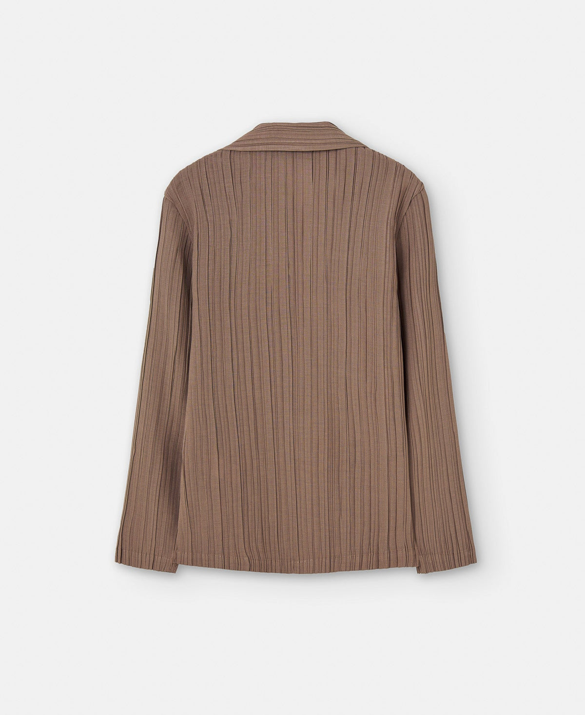 Nut Crinkle Blazer With Button Fastening