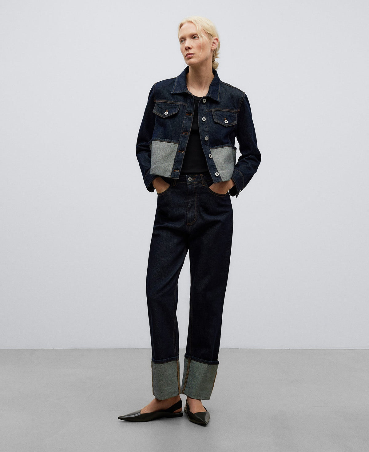 Navy Blue Denim Jacket