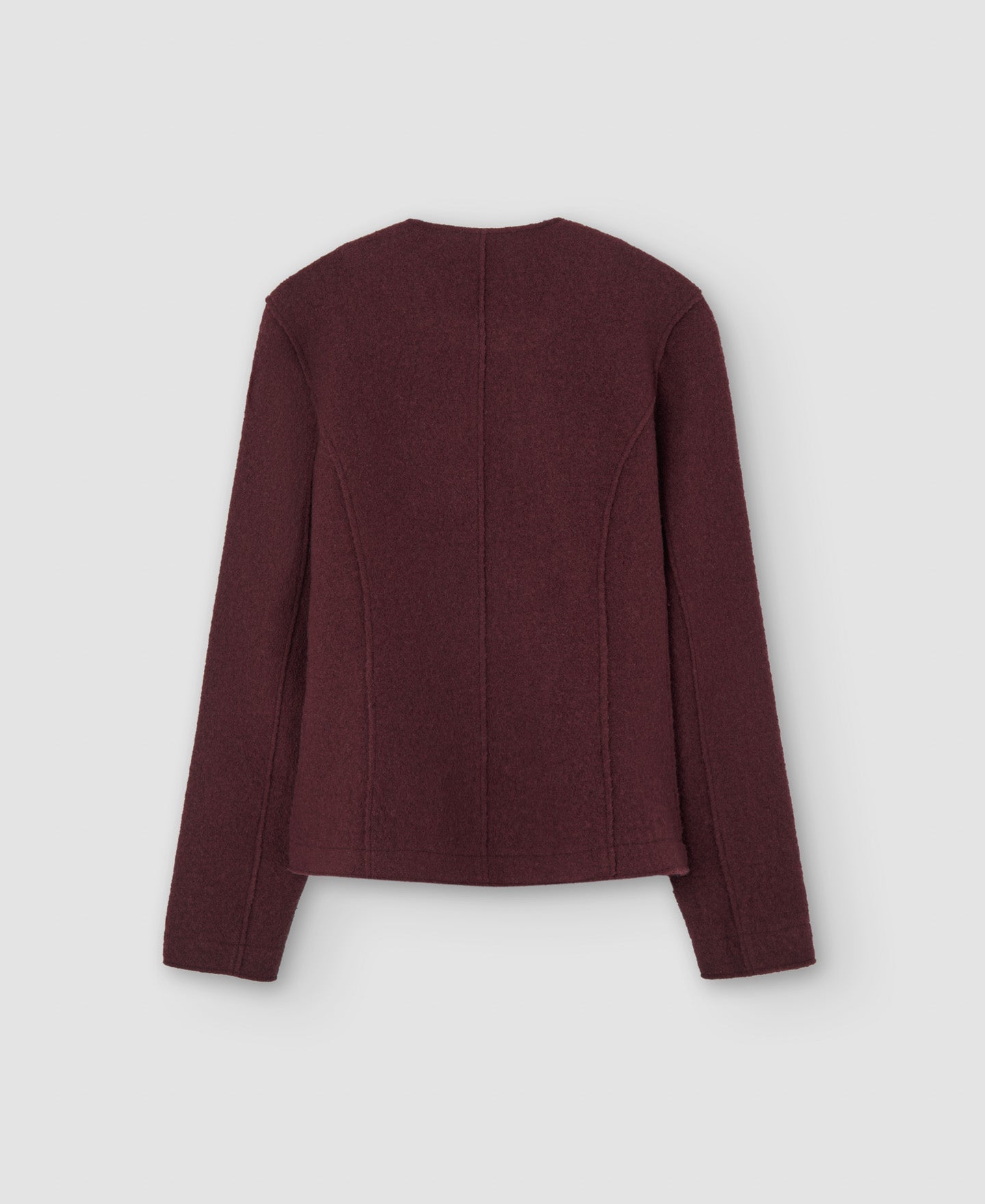 Maroon Merino Wool Jacket