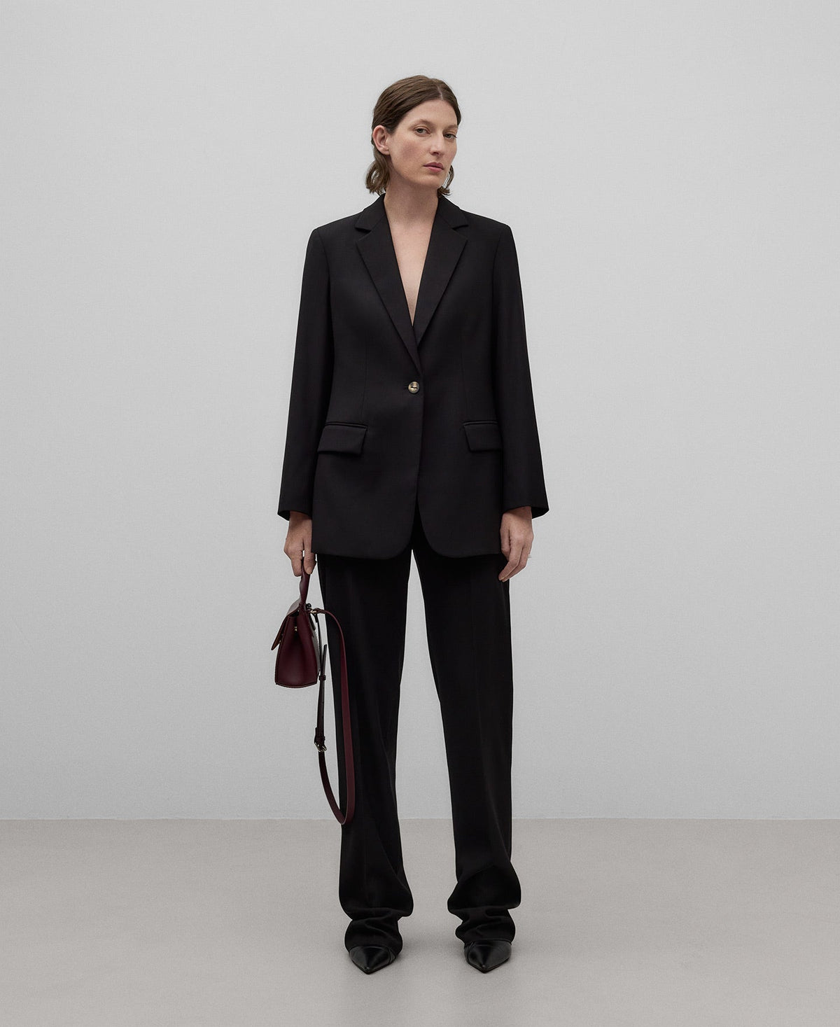 Tailored blazer woman in black
