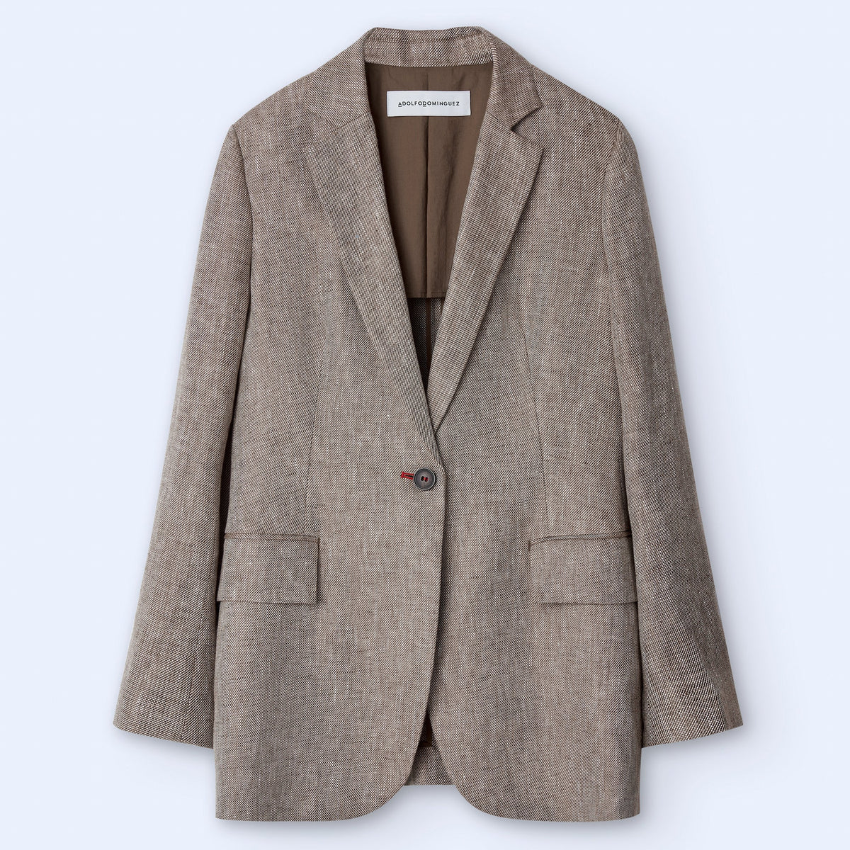 European Linen Structured Blazer