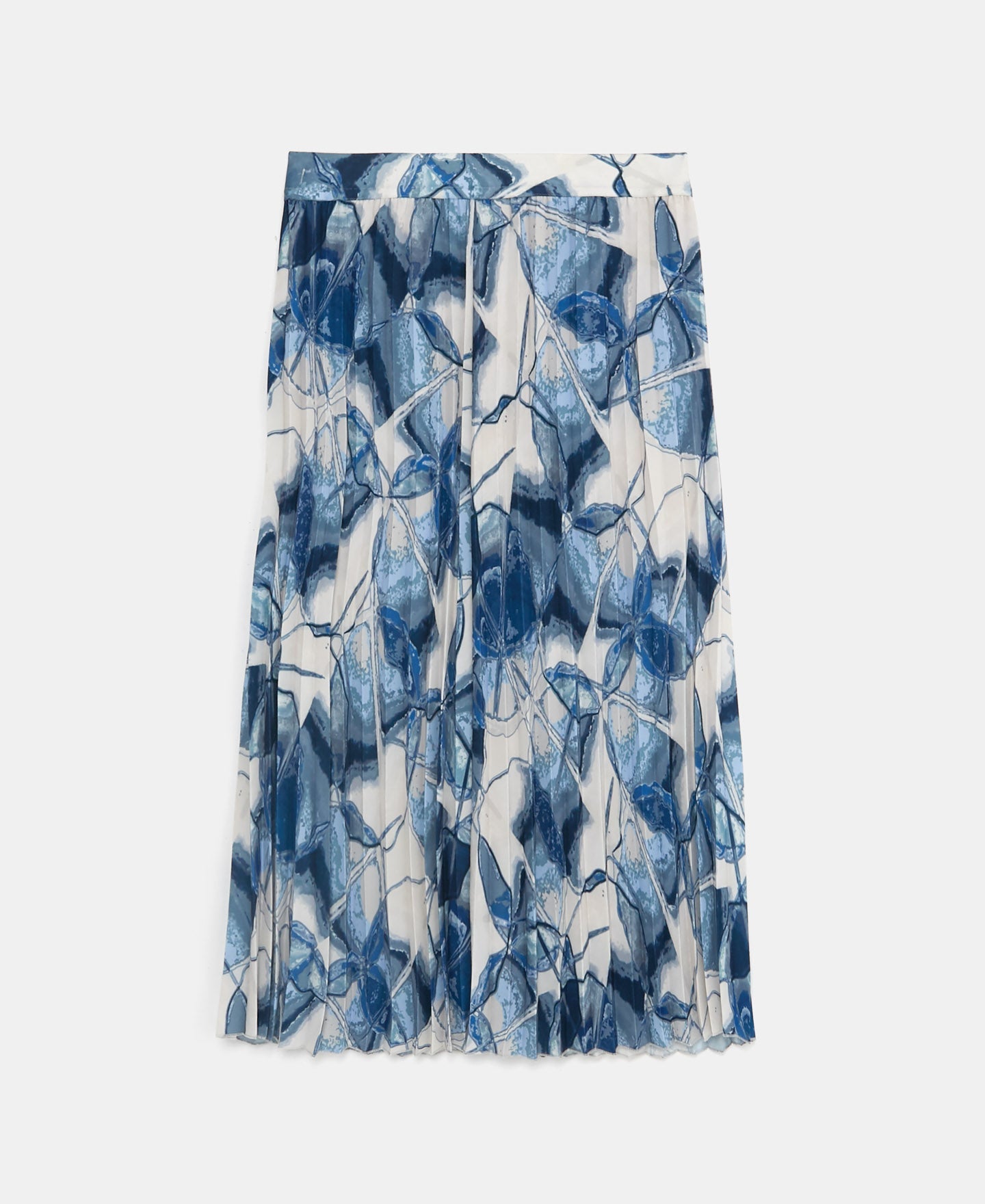 Multicolour Crinkle Printed Skirt