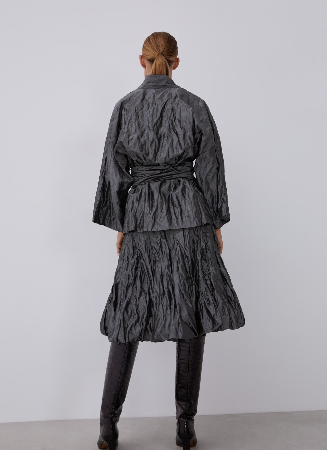 Metal Midi Metal Fibber Skirt