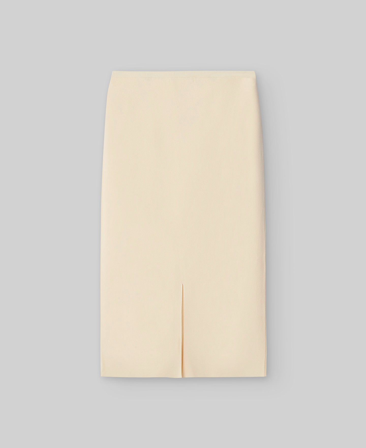 Ecru knit skirt woman in light cream