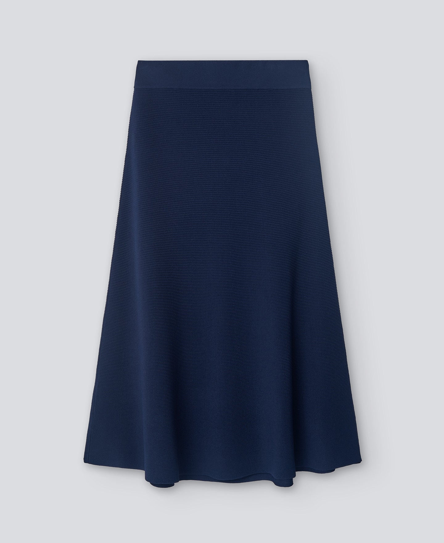 Navy Blue A-Line Long Skirt
