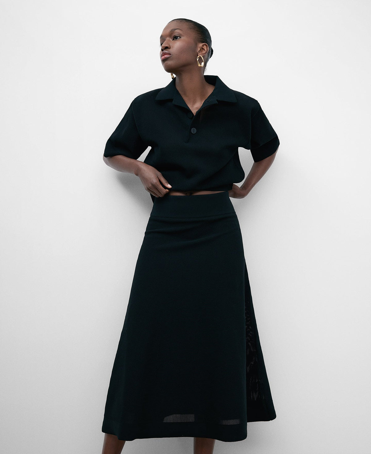 A-Line Recycled Polyester Skirt